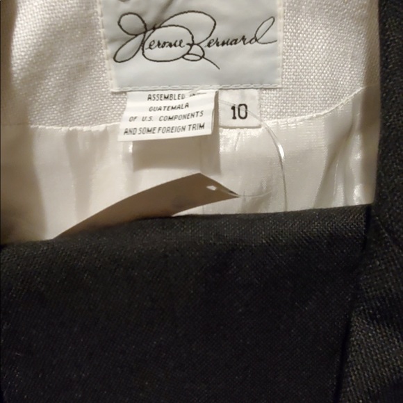 NWT Vintage Jerome Bernard black & white  pantsuit 10 - Picture 9 of 14